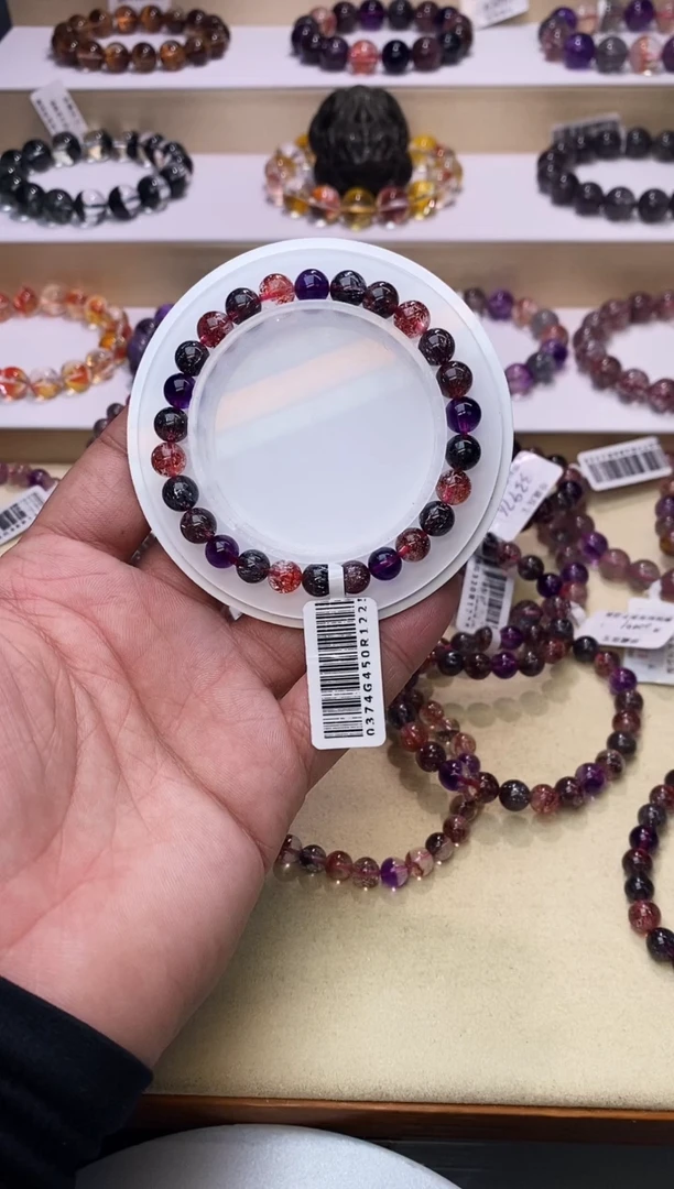 【闪购商品】水晶手链未镶嵌黑加仑超七单圈6m+