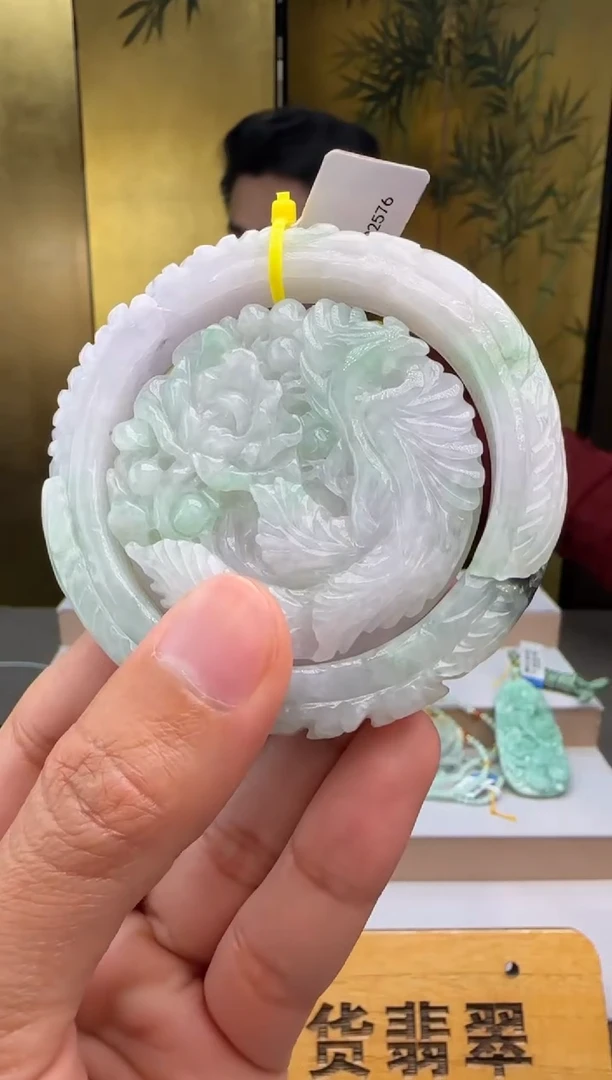 颈饰未镶嵌翡翠一套+底座XM@@960Q3J22576