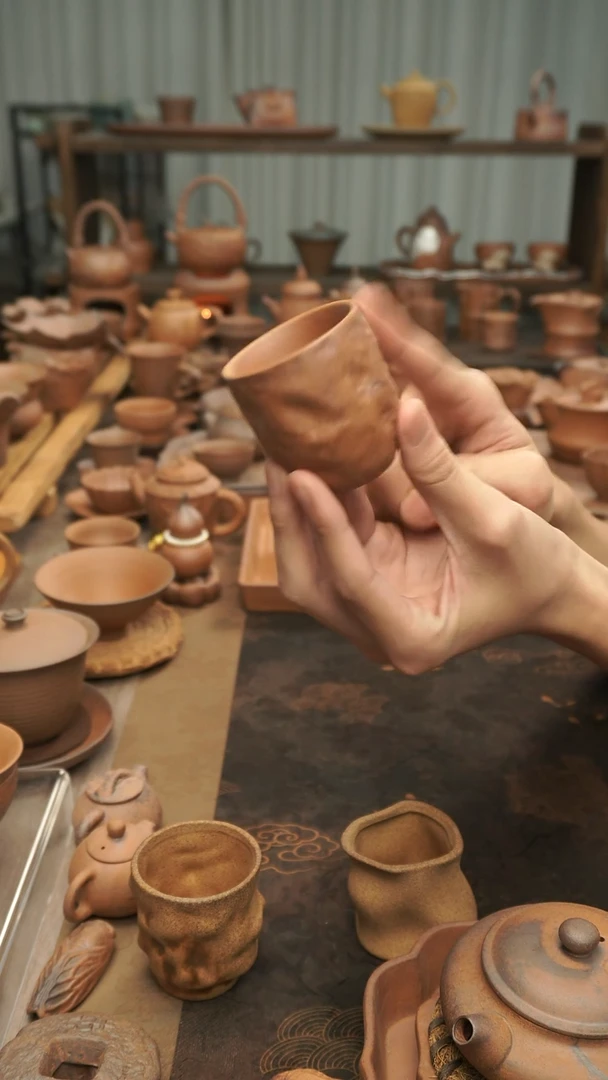 原矿料老岩泥  手捏闻香杯80ml