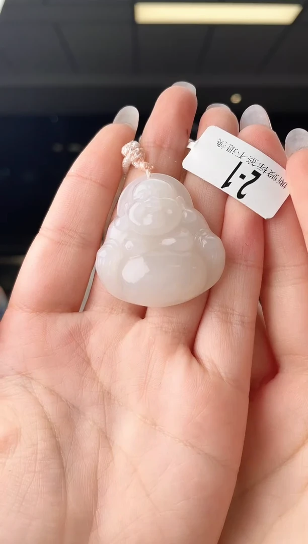 颈饰未镶嵌和田玉佛公 2-1