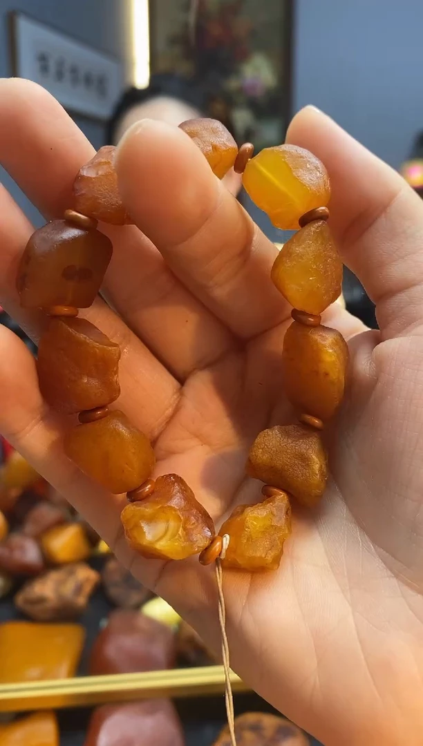 手链琥珀未镶嵌手串