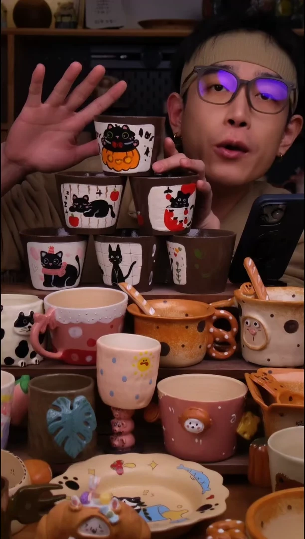 杯子陶6款不定向发货1只！景德镇设计师款陶瓷