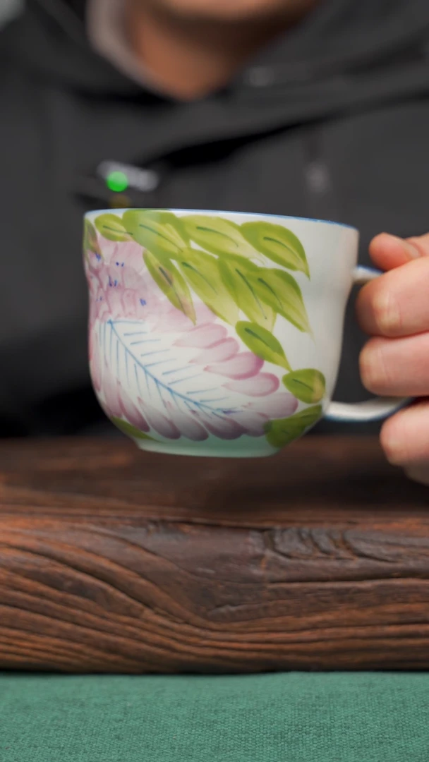 【闪购商品】瓷片71景德镇杯釉下手工手绘瓷器