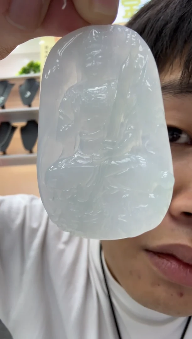 【闪购商品】翡翠颈饰未镶嵌天然翡翠A货孤品一件