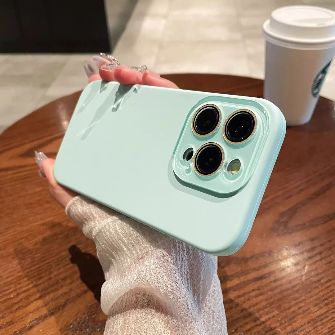 自带镜头膜适用iPhone16手机壳苹果15promax简约液态硅胶情侣男女