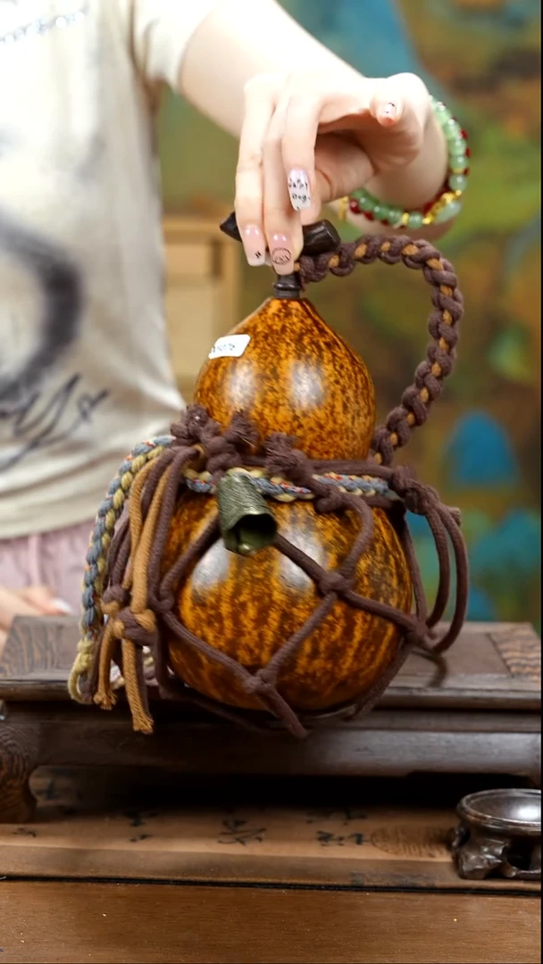 XF076网兜款酒葫芦不包手串及旋转底座-