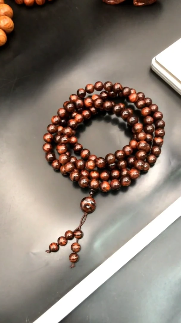 手串/手链黄花梨/降香黄檀海黄野生紫油梨1,0多圈精串