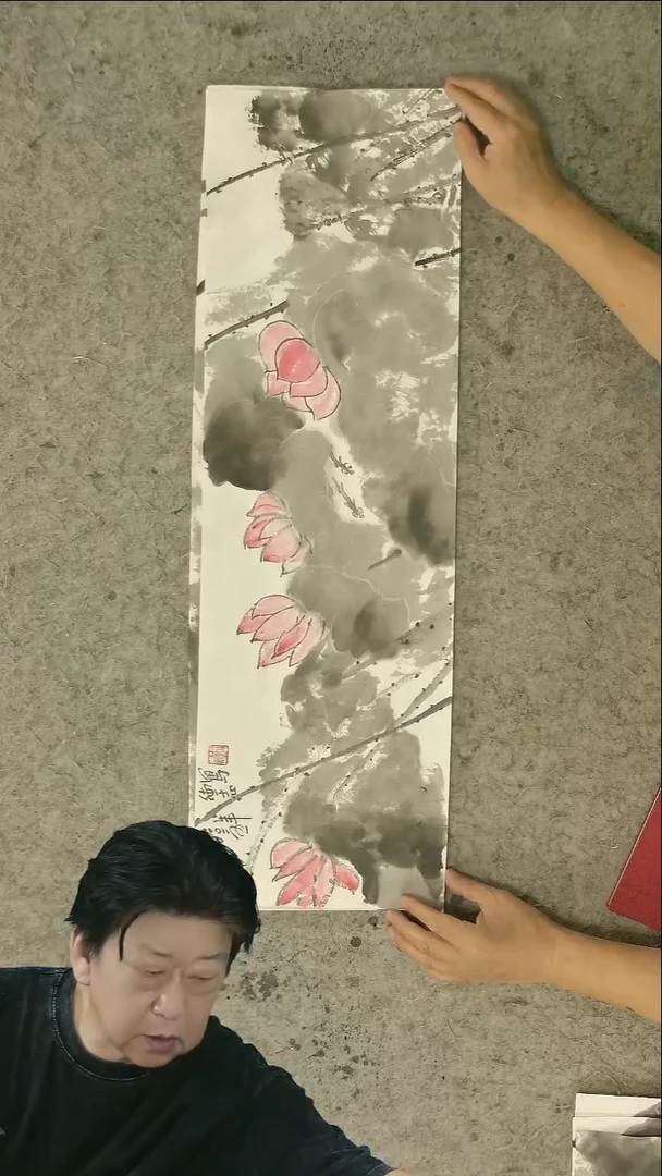 国画温德志老师 国画 禅意小品  25*80cm