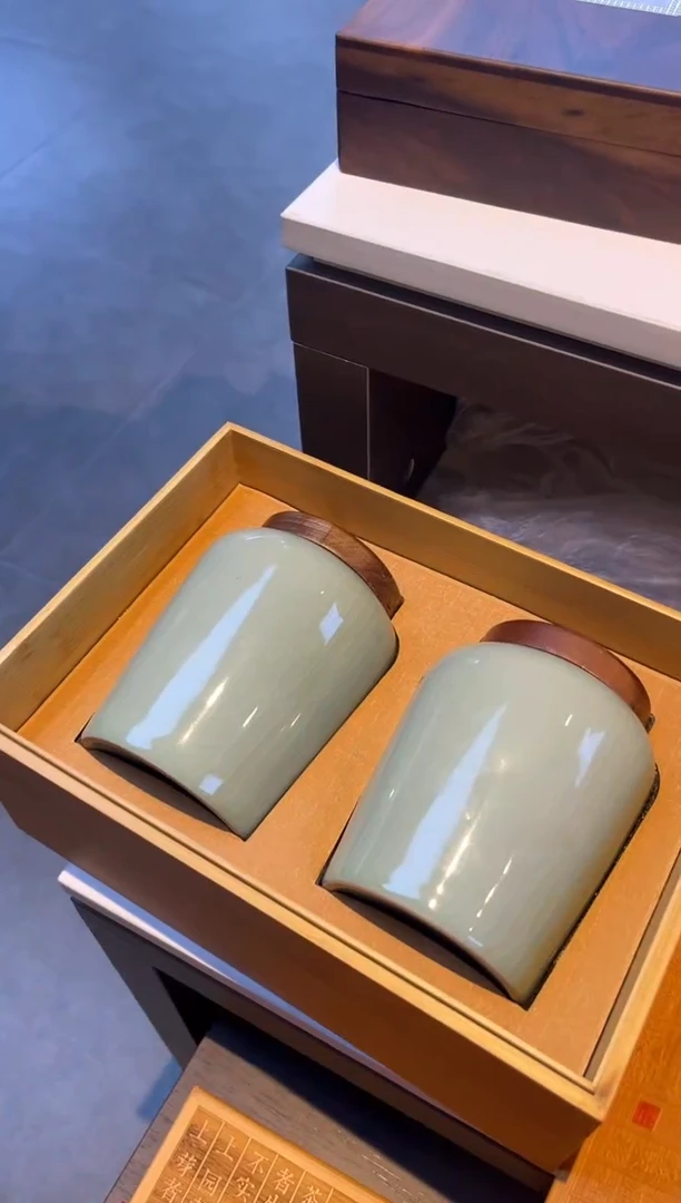 茶经系列双陶瓷罐装6套