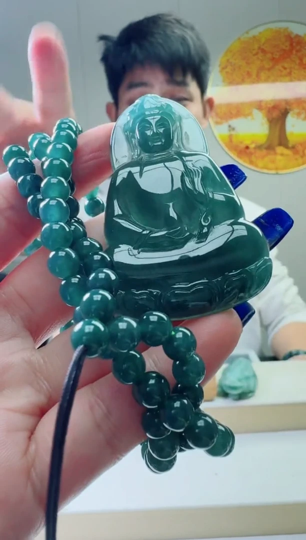 颈饰未镶嵌翡翠天然A货翡翠  多样性随机发其一