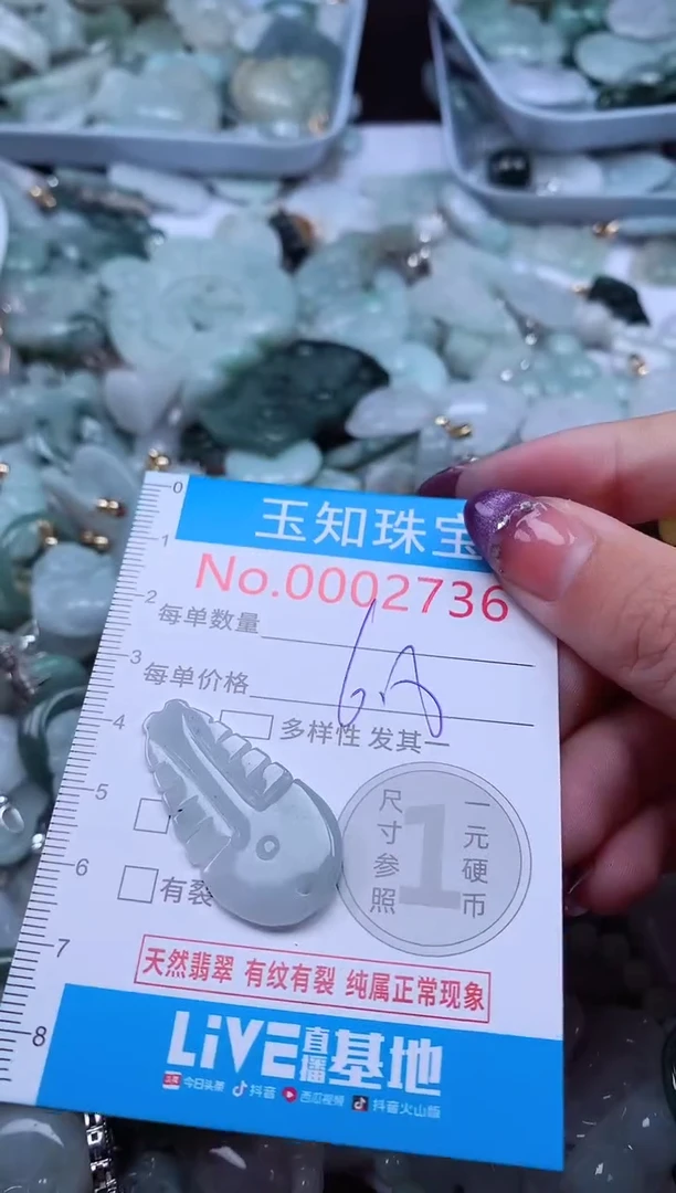 翡翠未镶嵌吊坠(不含链)2736