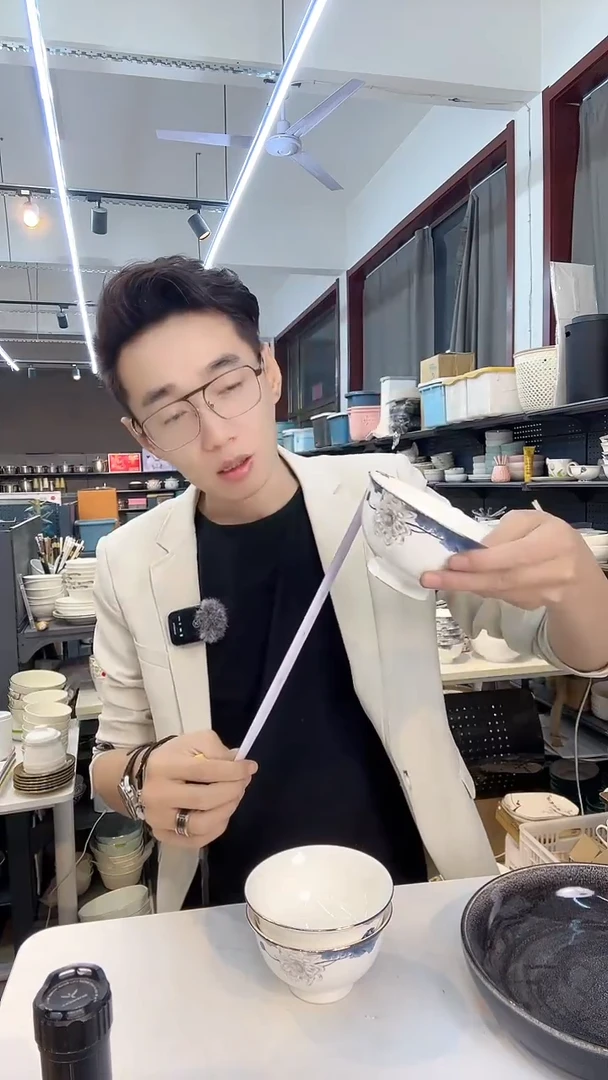 【闪购商品】金边荷花碗10只装