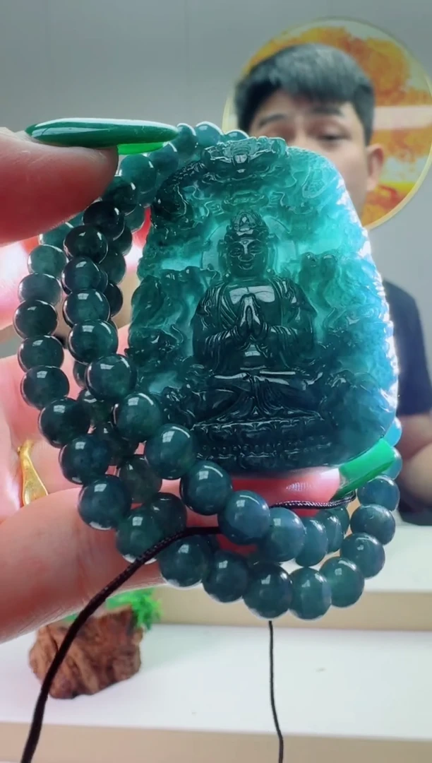 翡翠未镶嵌颈饰多样性随机发其一