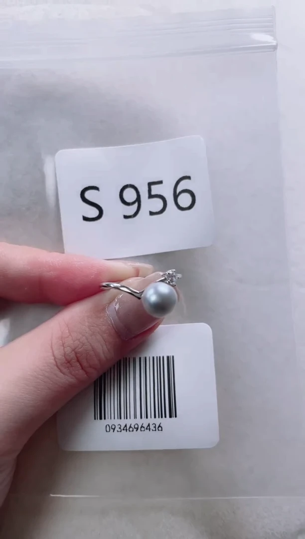 【闪购商品】海水珍珠戒指银S925镶嵌S956