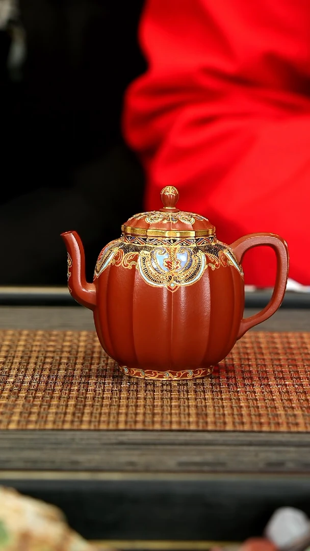 【闪购商品】紫砂茶壶HZ54筋纹宫灯 璎珞回字纹