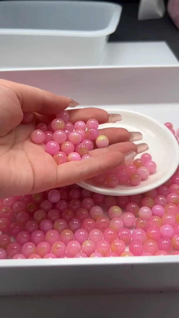 未镶嵌颈饰玛瑙/玉髓a292海*云母10mm*20颗