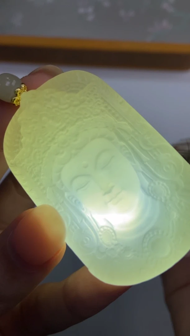 颈饰未镶嵌和田玉375242/和田玉观音  多样性一件发