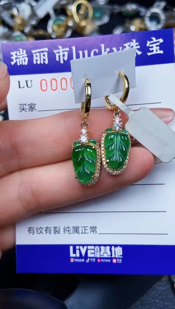 翡翠银S925镶嵌颈饰0258