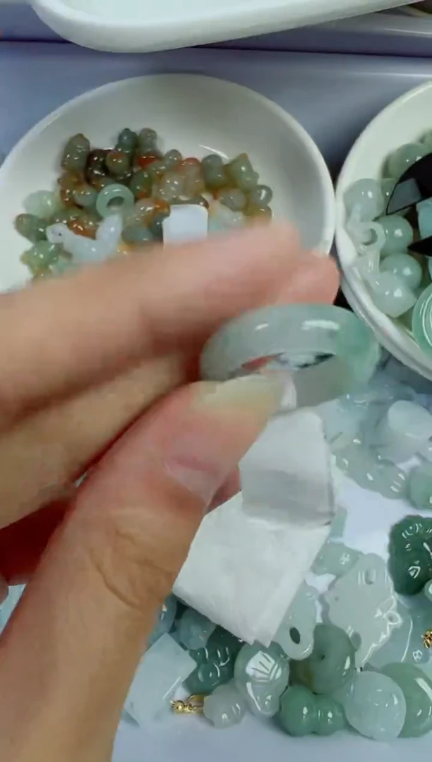 散珠翡翠341号链接，A货翡翠