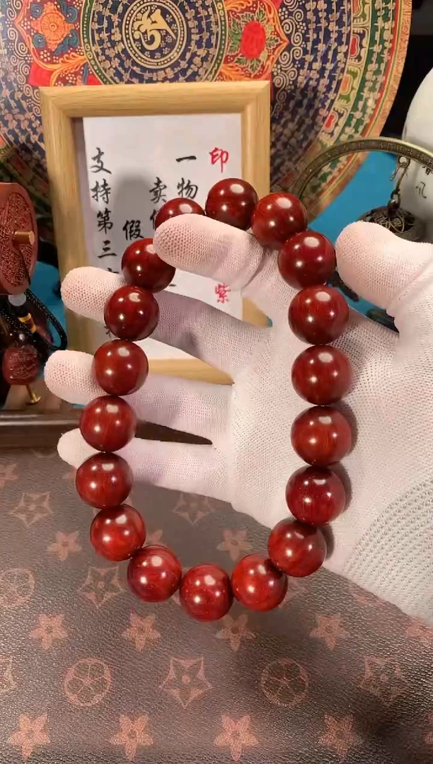 手串/手链小叶紫檀印度小叶紫檀(檀香紫檀)2.0极润带鱼鳞手持