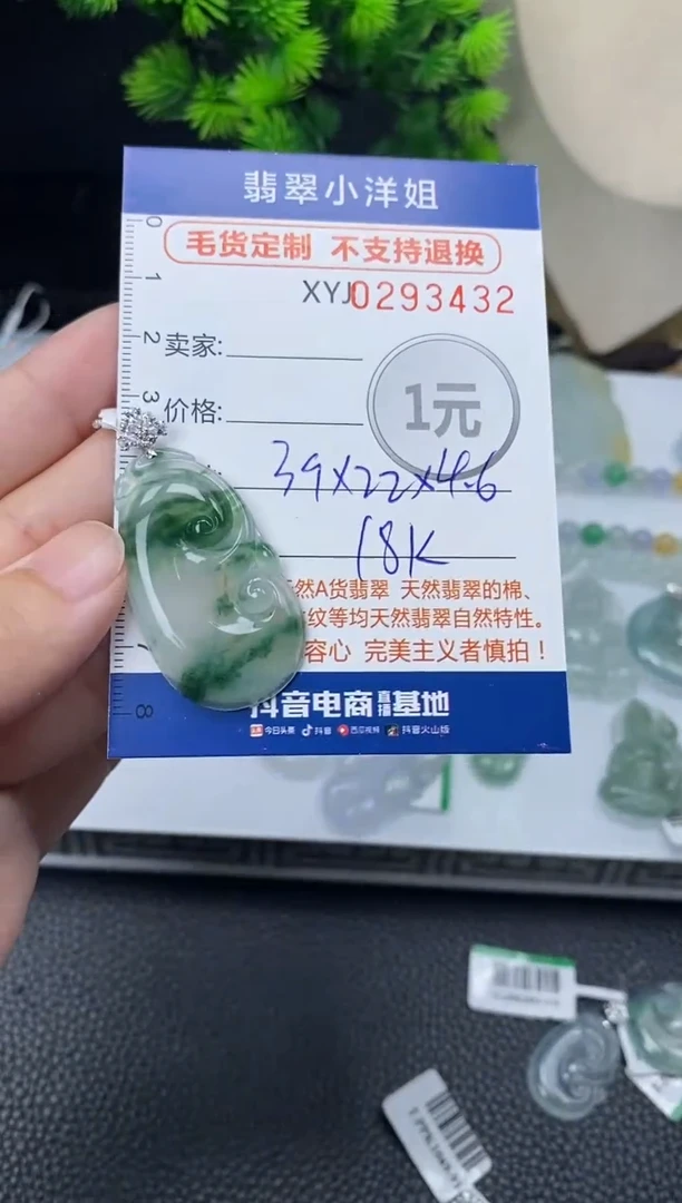 未镶嵌定制翡翠伍*师毛货商品 不退换/ 3432