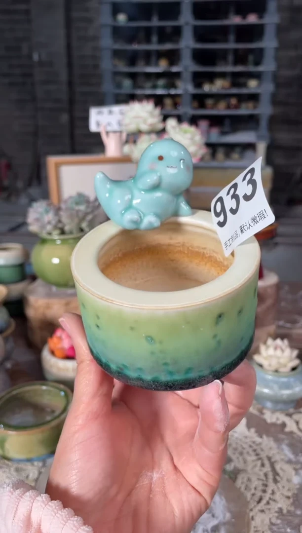 瓷片933知木小芳花盆