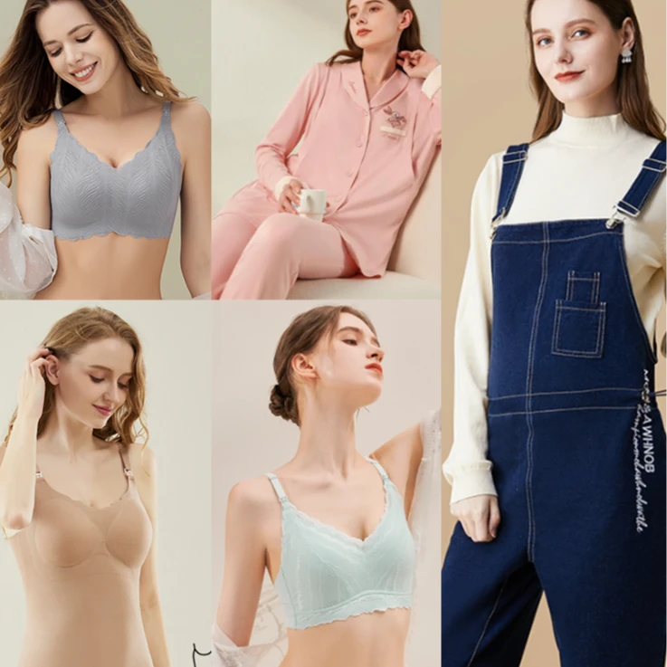 222清仓款样品清理单件哺乳内衣月子服哺乳吊带-80码秋衣
