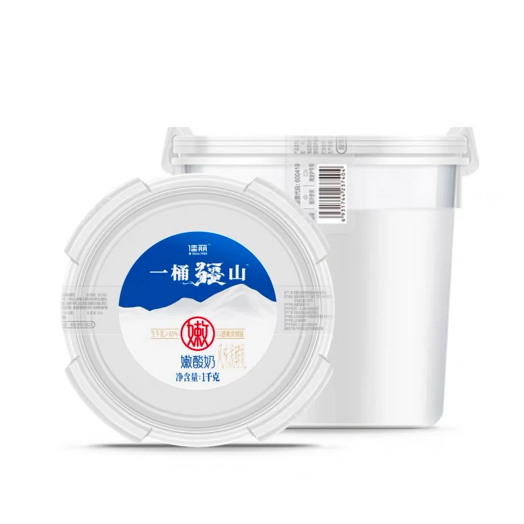 天润佳丽大桶装原味酸牛奶1kg(保质期28天)早餐必备营养奶
