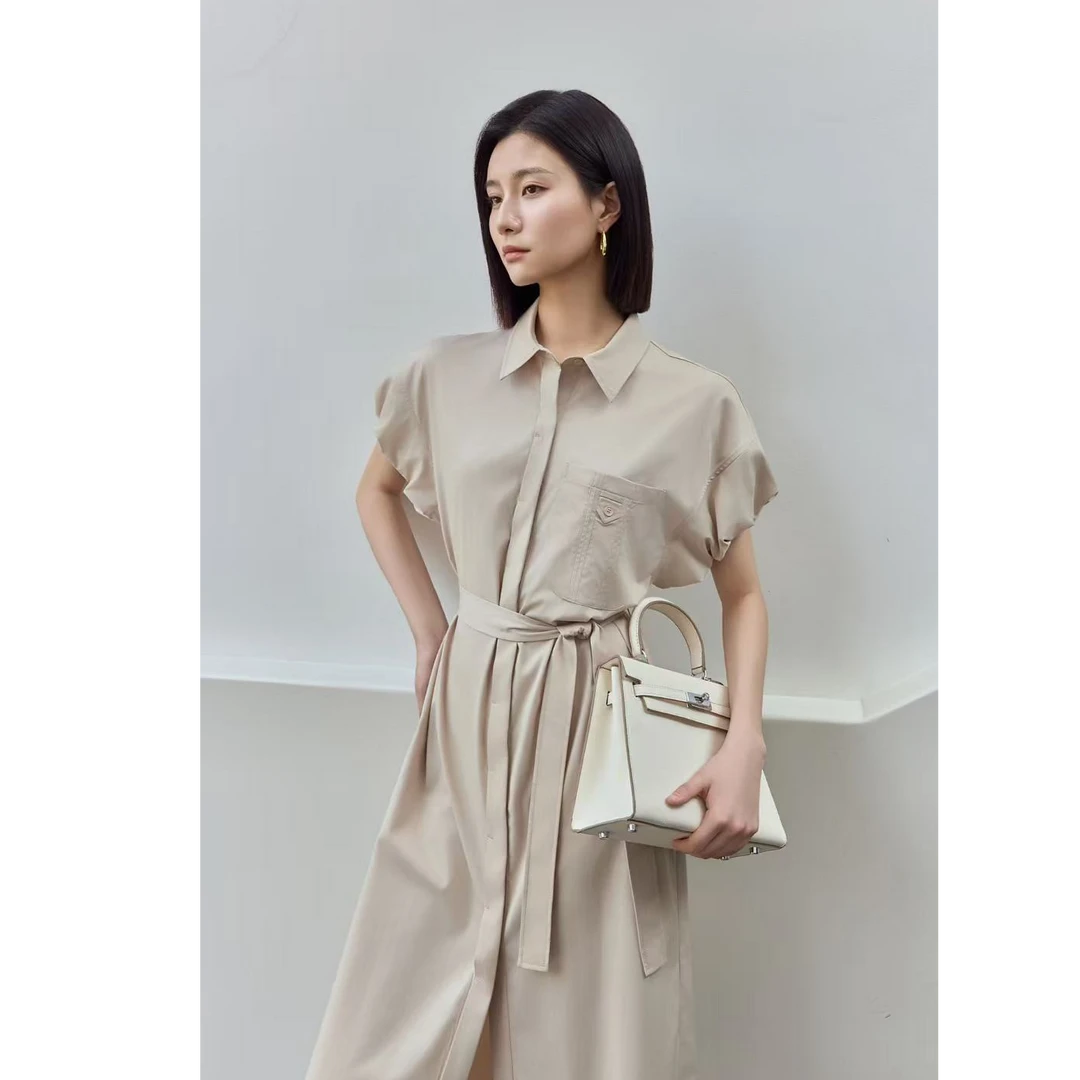 【瑞莎专属】设计感夏季休闲时尚气质显瘦设计师原创连衣裙25206