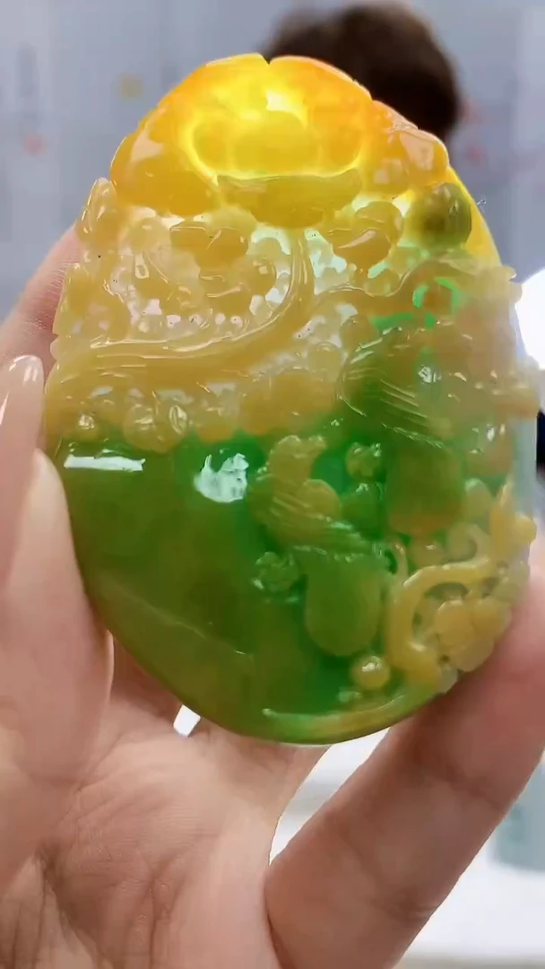 定制翡翠未镶嵌4868xx-毛货挂件138