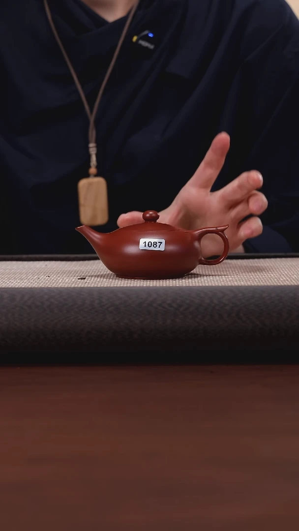 【闪购商品】紫砂茶壶187 WT 朱泥 飞鸿155cc
