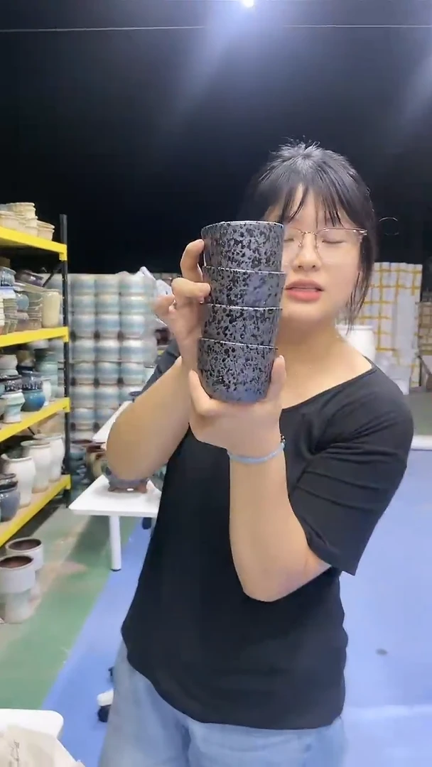 宜兴紫砂粗陶花盆