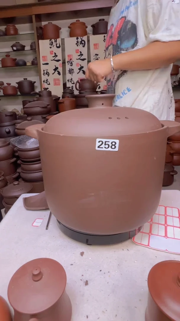 宜兴紫砂12升直筒大瑕疵258