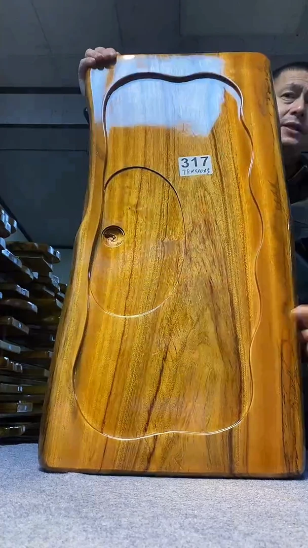 实木原木茶盘 一物一拍(不含配件）