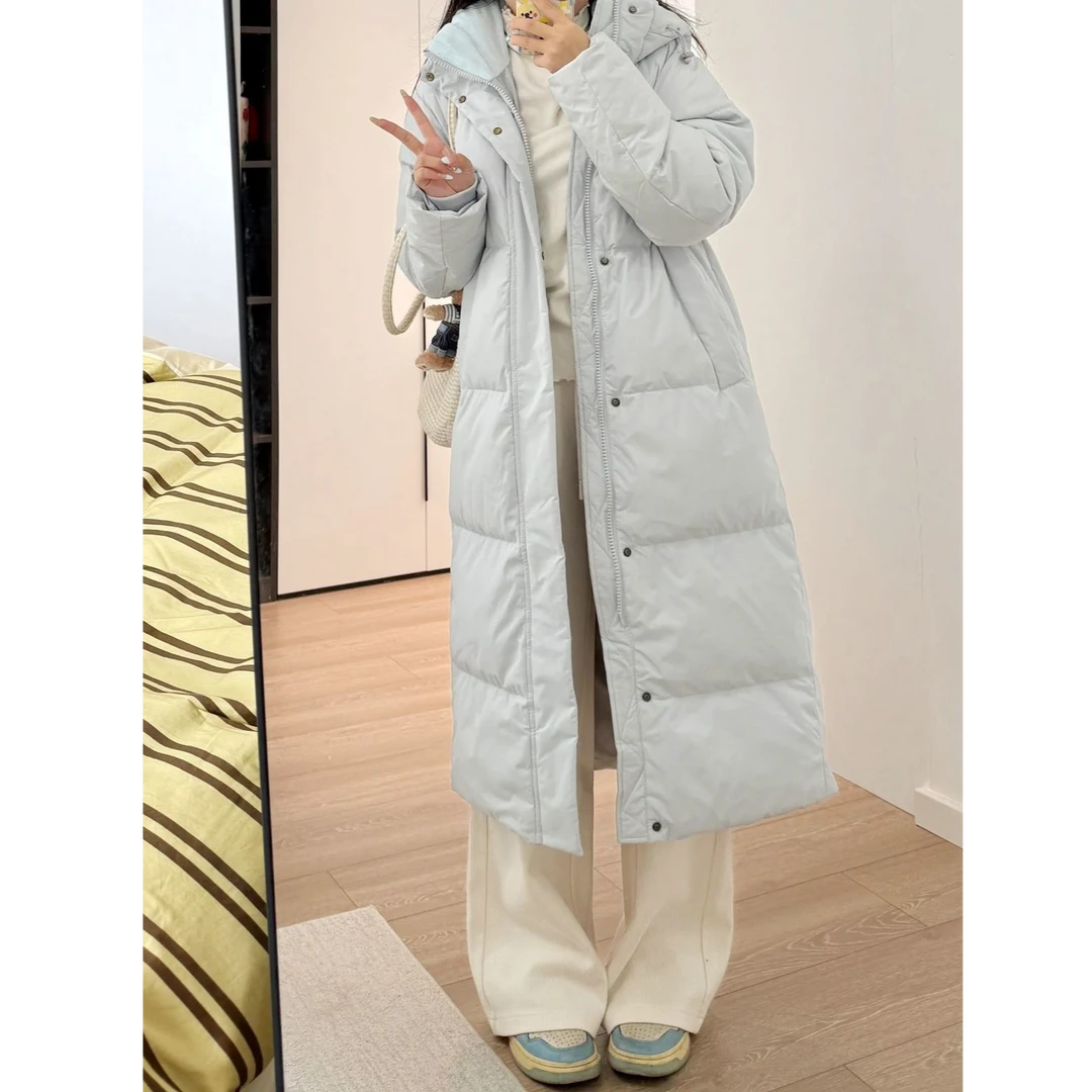 中戏艺考棉服女2025年冬装棉袄韩版宽松加厚学生过膝长款棉衣外套
