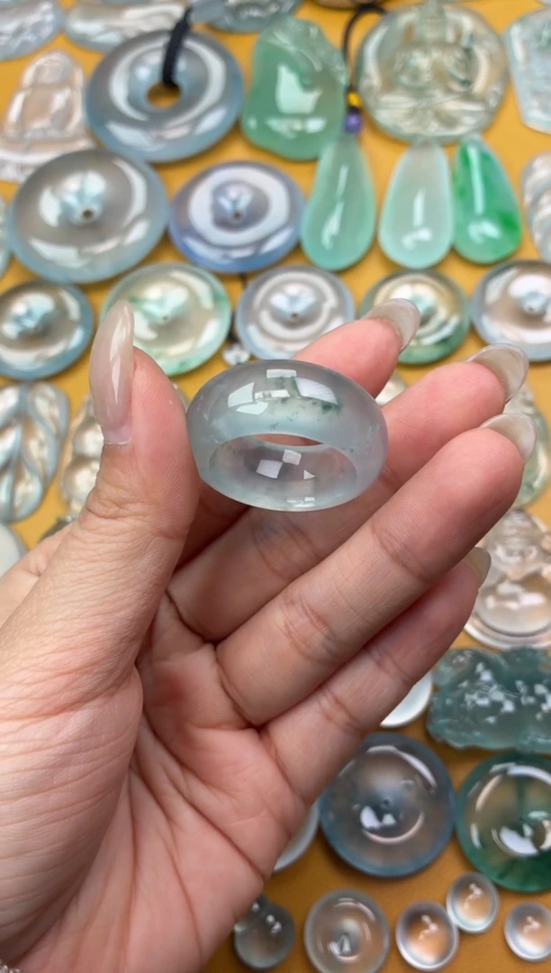 吊坠(不含链)未镶嵌翡翠46 指环 24圈口