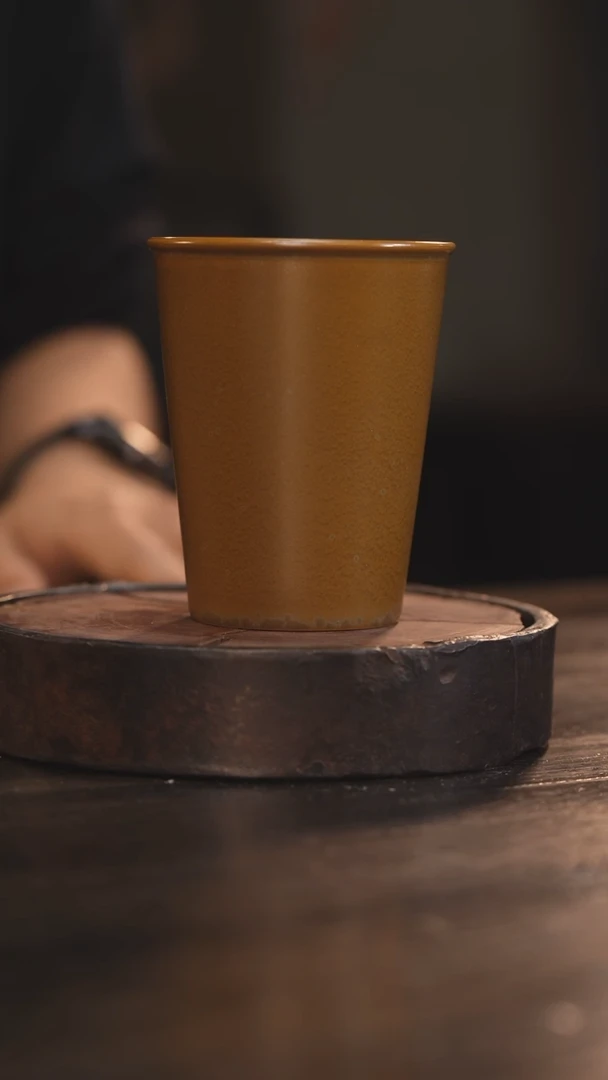 【闪购商品】杯1柴房陶瓷丨茶叶末色大可乐杯