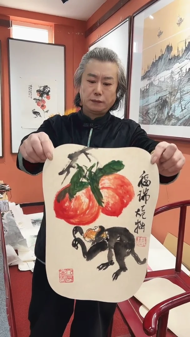 国画周大拙/国画/花鸟