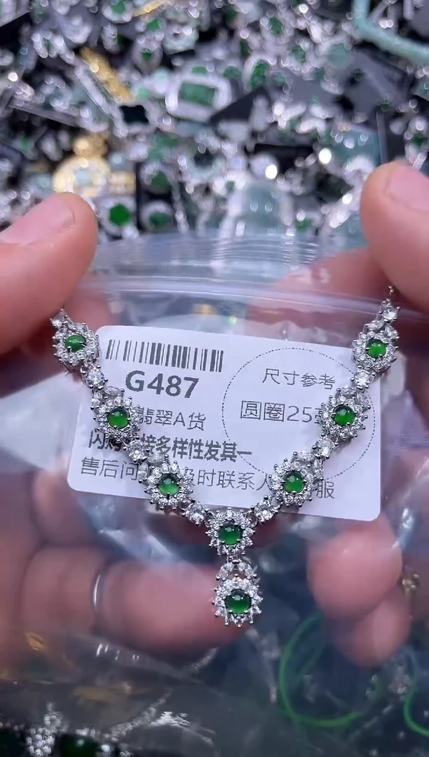 【闪购商品】翡翠颈饰未镶嵌G487项链