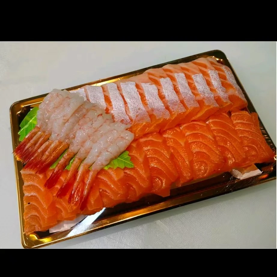 鱼腩鱼肉小甜虾三拼，鱼腩鱼肉150g，小甜虾10只