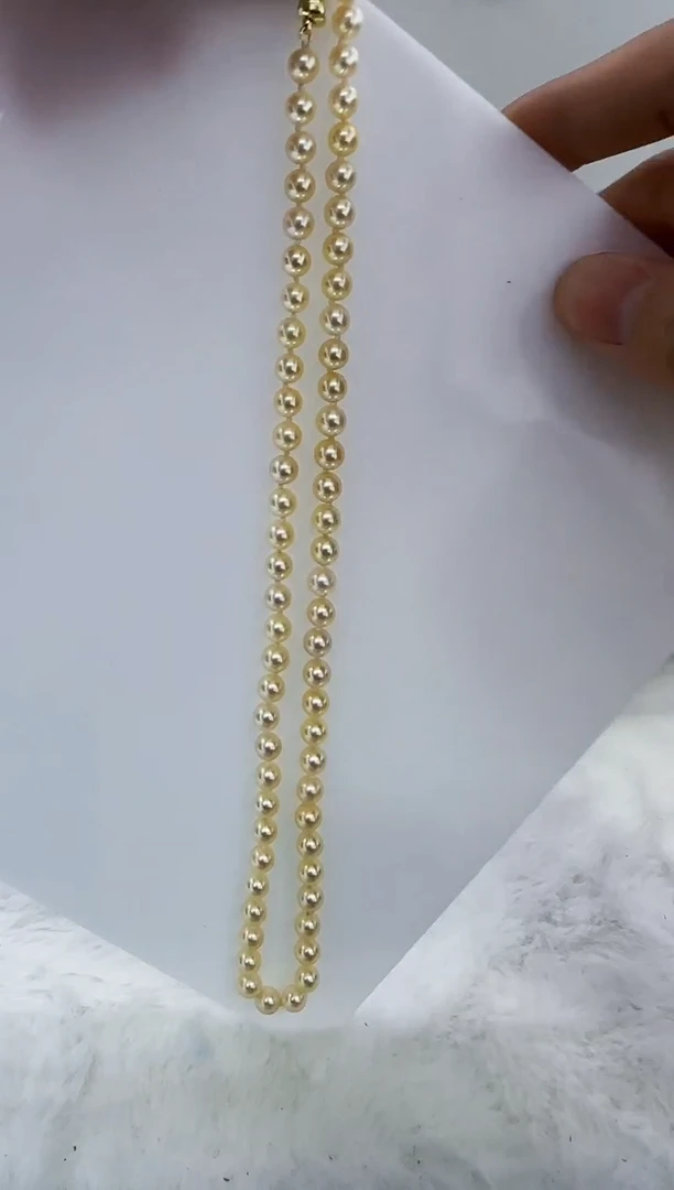 未镶嵌海水珍珠DA海水羽皇金串链6  y261