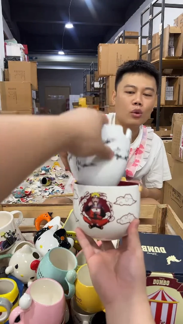 瓷片原盒火影拉面碗2件套