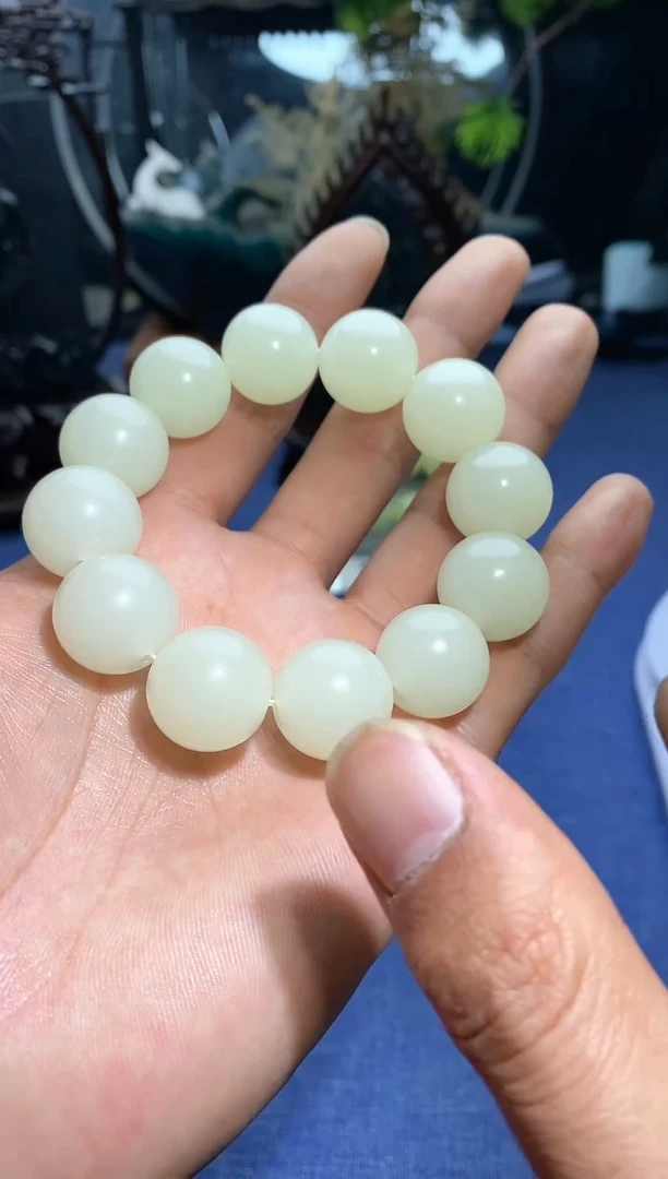 【闪购商品】和田玉颈饰未镶嵌18mm蜂蜜水手串