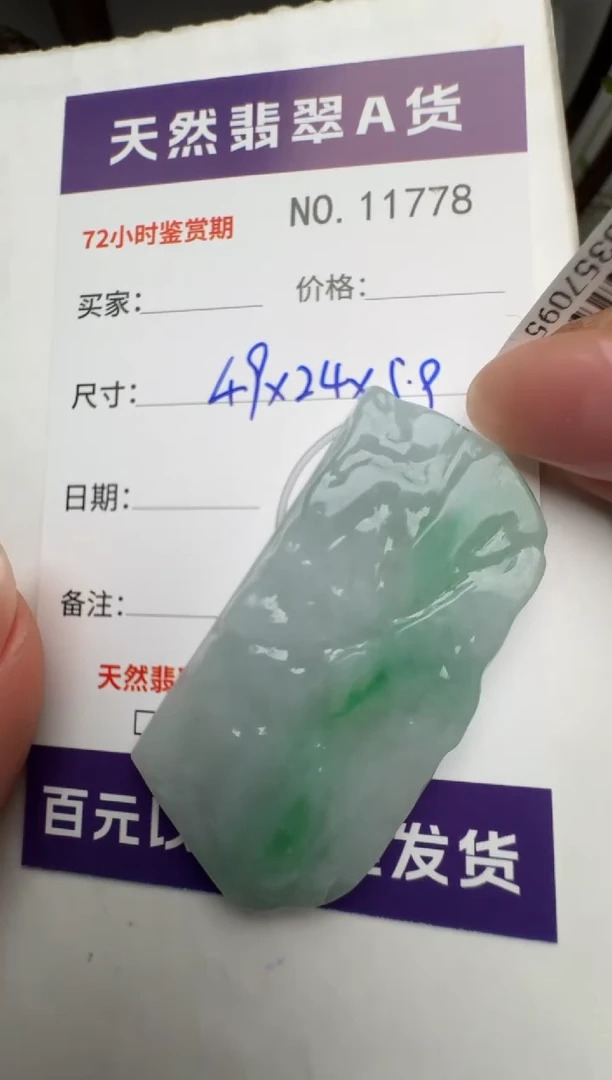 【闪购商品】翡翠颈饰未镶嵌原石11778