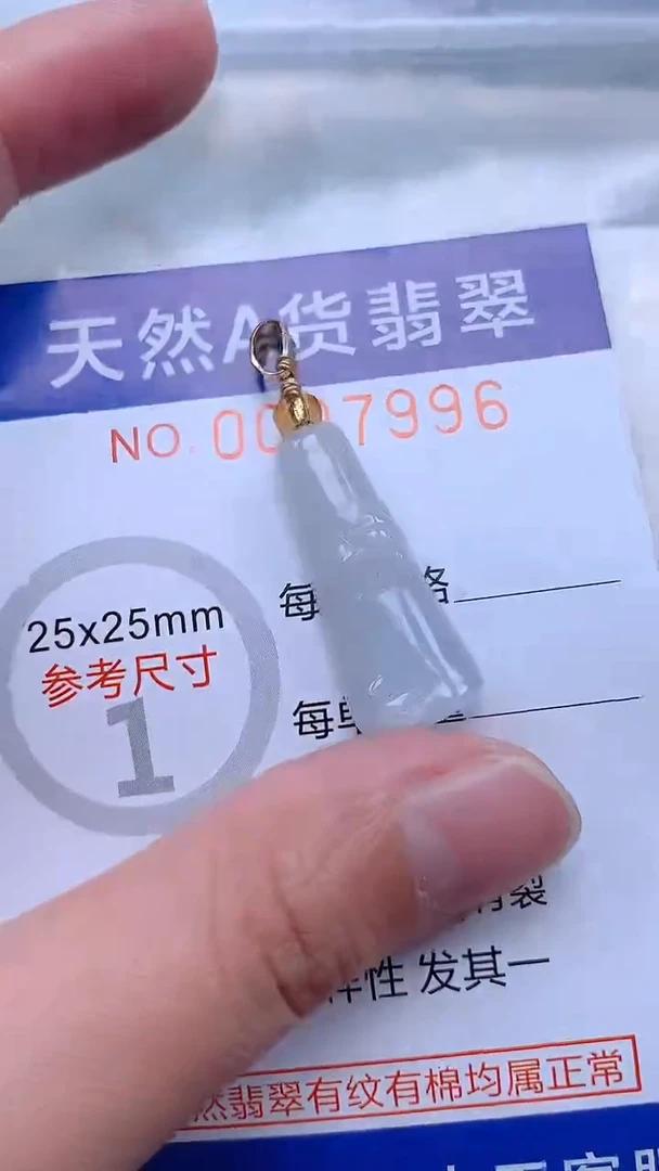 翡翠未镶嵌吊坠(不含链)1