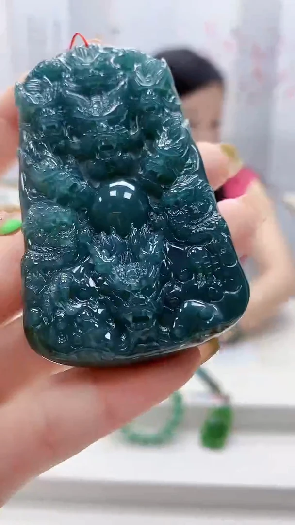 未镶嵌定制翡翠4852ry-毛货挂件89