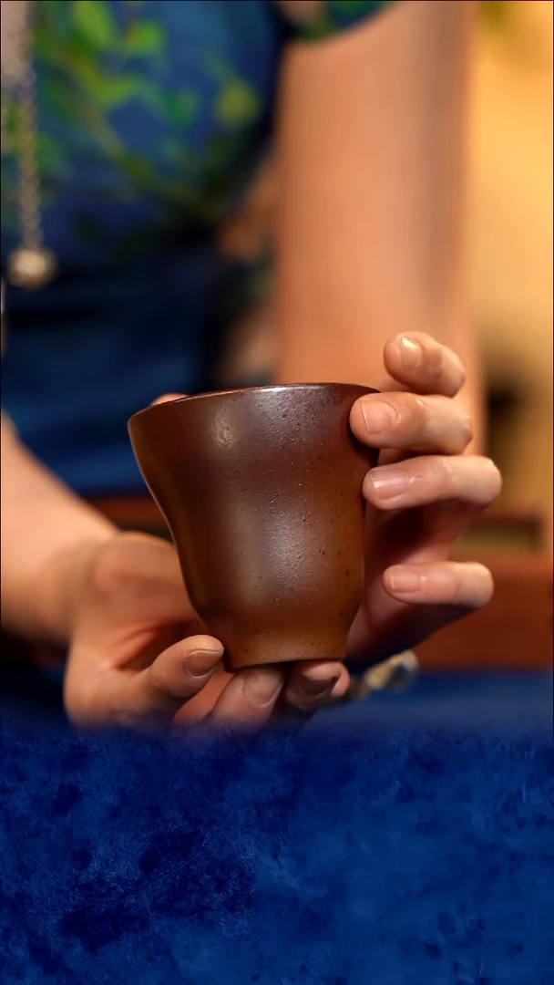 紫砂 宜兴紫砂 柴烧 葫芦大杯