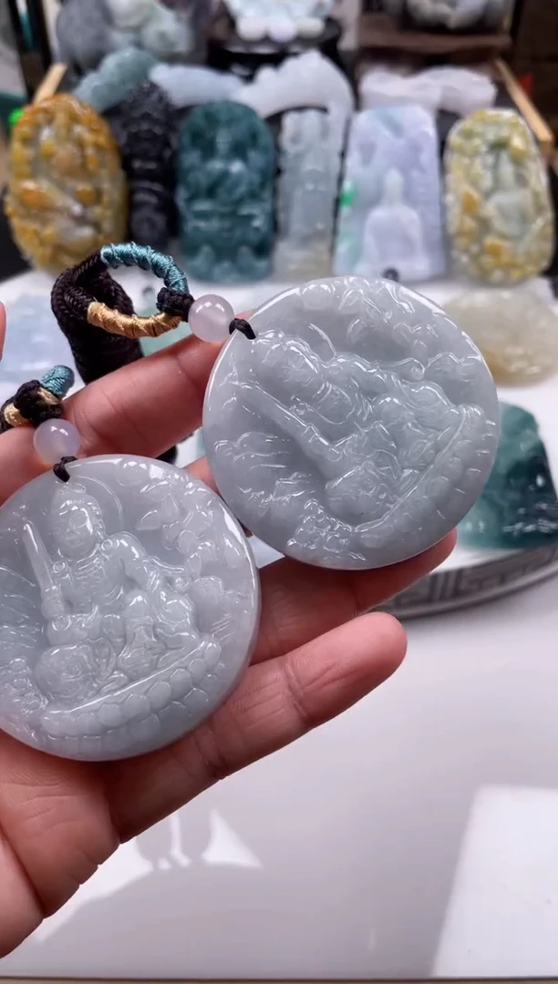 【闪购商品】翡翠颈饰未镶嵌天然缅甸A货翡翠多样性发一200