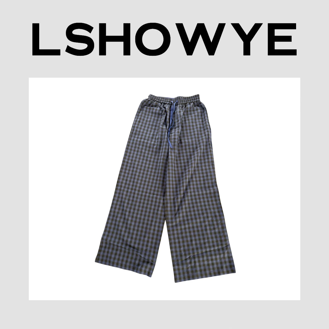 LSHOWYE｜休闲格子长裤 A2119
