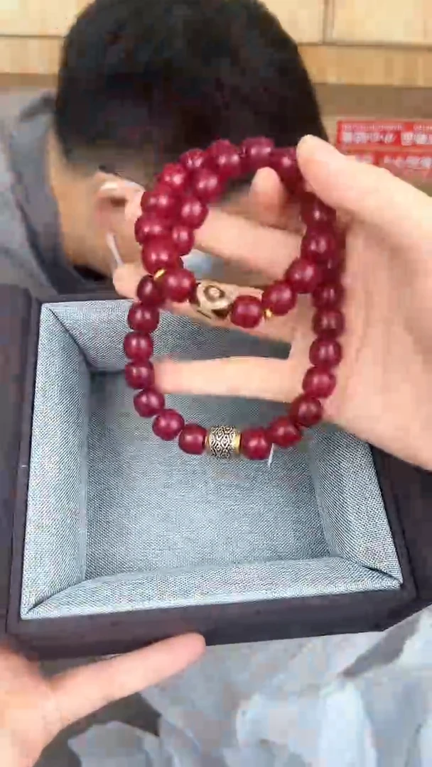 品茗文玩阁天珠红菩提链接@@YS895